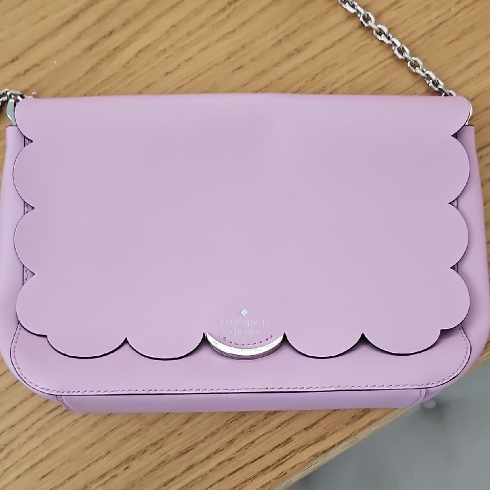 Kate Spade Lavender Scalloped Crossbody Bag